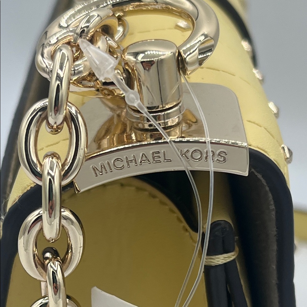 Michael Kors Lemon Crossbody Bag with Gold Chain— NWT - Picture 5 of 7